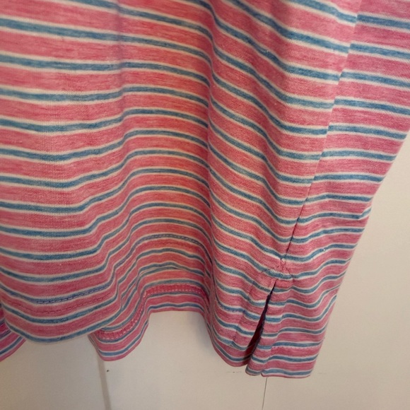 Johnnie-O Men's Carlos Top Shelf Striped Polo Shirt - Pink and Blue sz XL - Picture 4 of 6